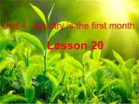 六年级上册英语课件－Unit4 January is the first month.（Lesson20) ｜人教精通版 (共13张PPT)