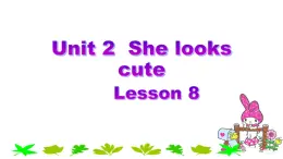 五年级上册英语课件－Unit2 She looks cute(Lesson8) ｜人教精通版 (共18张PPT)