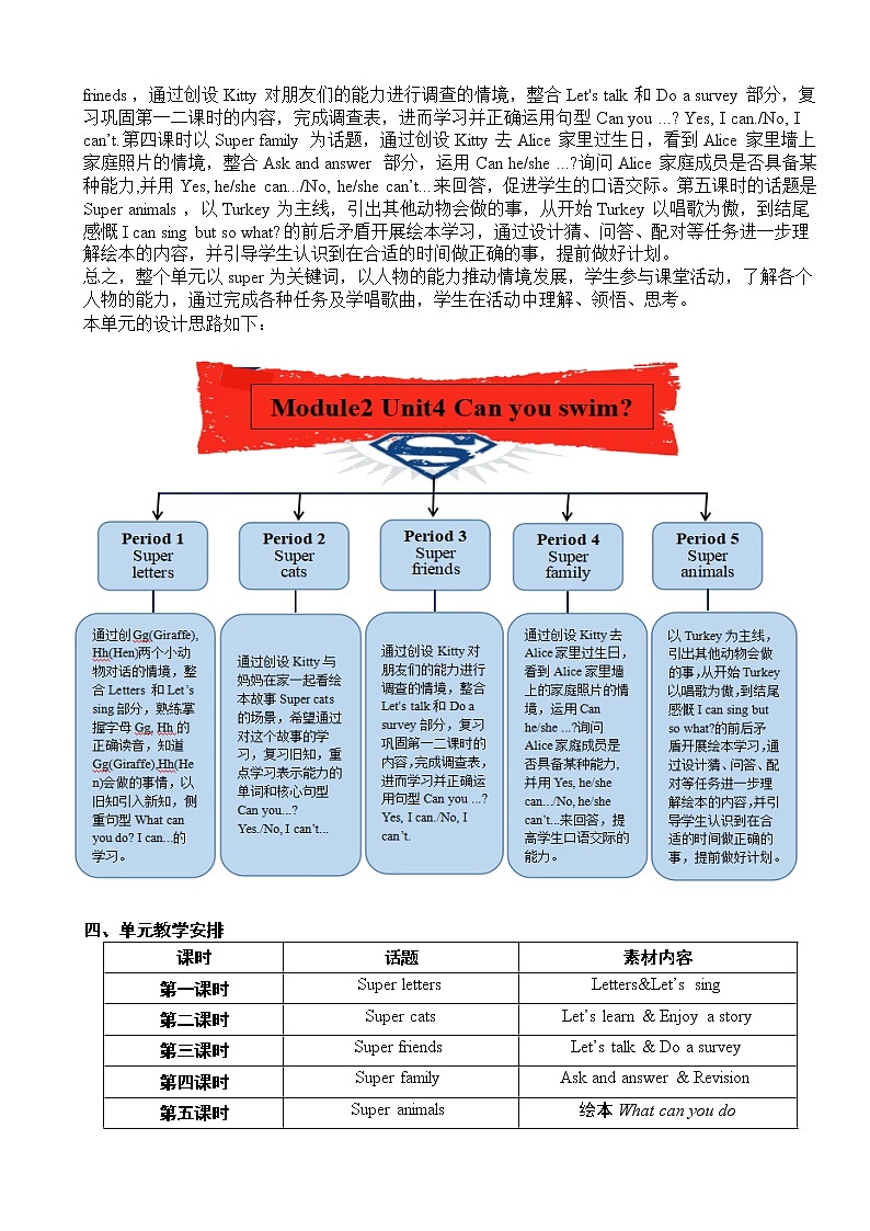小学英语 二年级上册 第二模块第四单元第二课时 2AU4P2 教学设计第2页