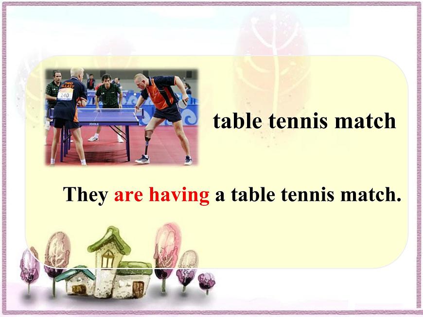 五年級(jí)上冊(cè)英語(yǔ)課件-Unit5 Lesson 2 They are having a basketball match 魯科版（五四學(xué)制）（三起）(共16張PPT)第6頁(yè)