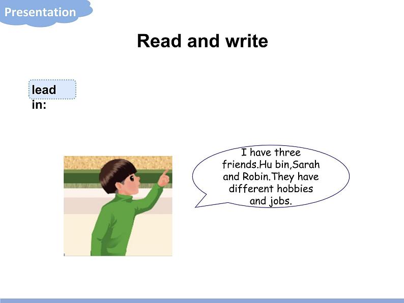 Part B Read and write第5页