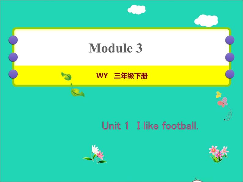 2022三年级英语下册Module3Unit1Ilikefootball作业课件外研版三起01