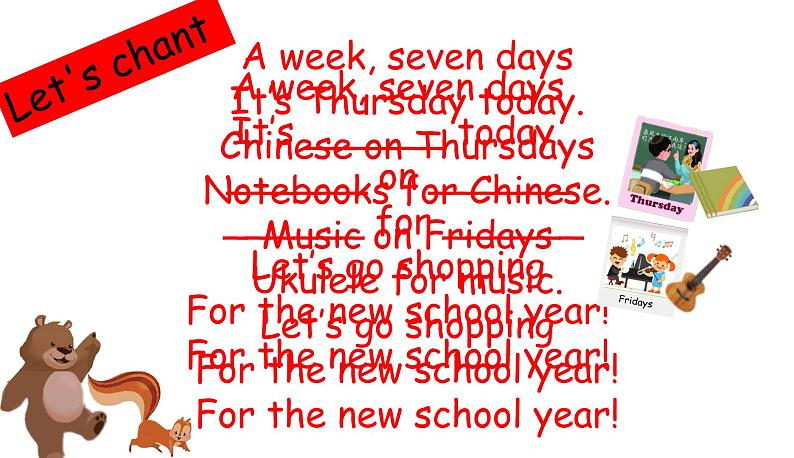 人教版三年级起点小学英语五年级上册(PEP义务教育版)Unit2 My week 课件第6页