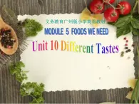 教科版（广州）小学英语五上 M5U10 Different tastes 课件