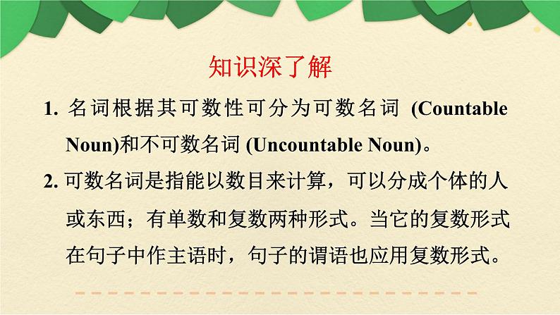 人教版三年级起点小学英语五年级上册(PEP义务教育版)期末专项复习——语法(三) 课件第4页