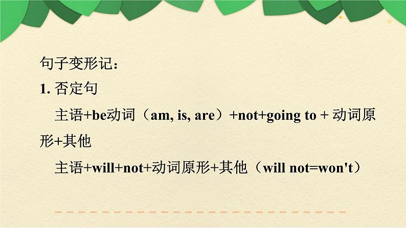 人教版三年级起点小学英语六年级上册(PEP义务教育版)专项复习——语法(一) 课件第6页
