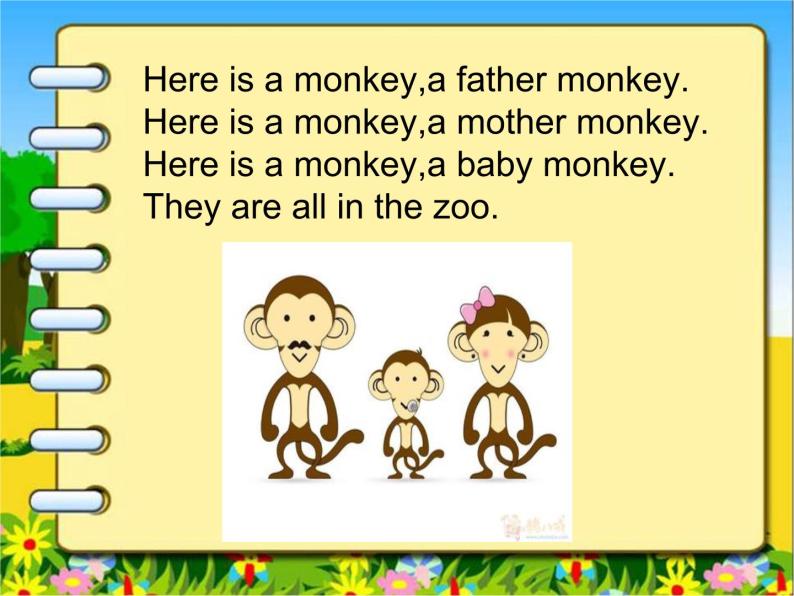 外研社三年级起点三年级下册《Module 2 unit 1 They are monkeys.》课件04