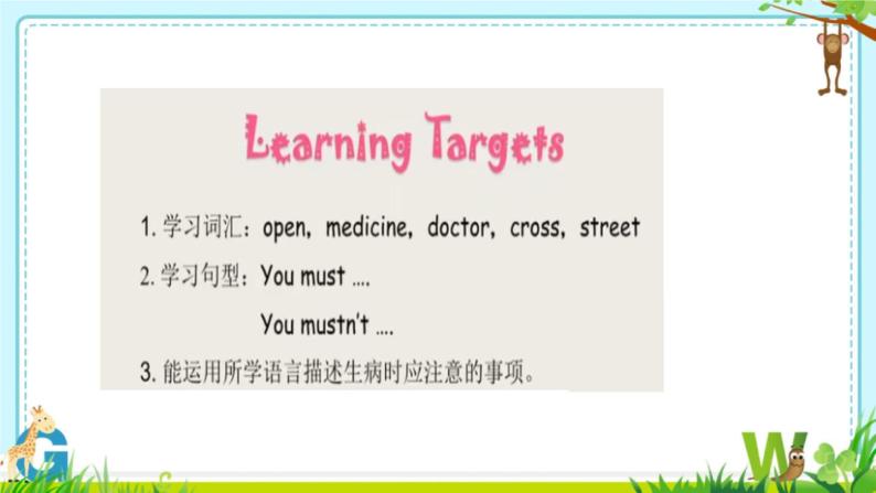 (闽教)六年度英语下册 Unit 3 Seeing a doctor Part  B 精品教学PPT课件+教案02