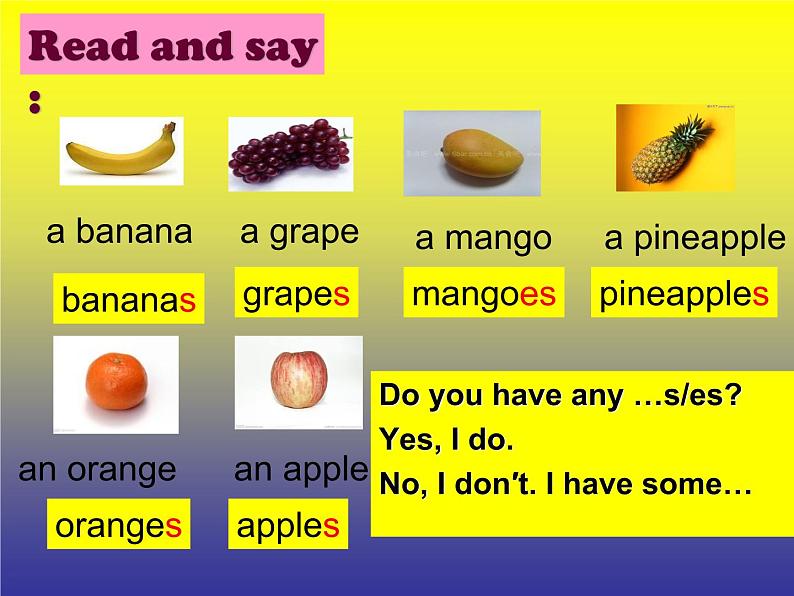 牛津译林版4A Unit2 Let 's make a fruit salad 第二课时PPT课件第6页