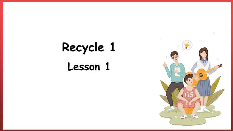 Recycle 1 Lesson 1(课件)人教PEP版英语六年级上册第1页