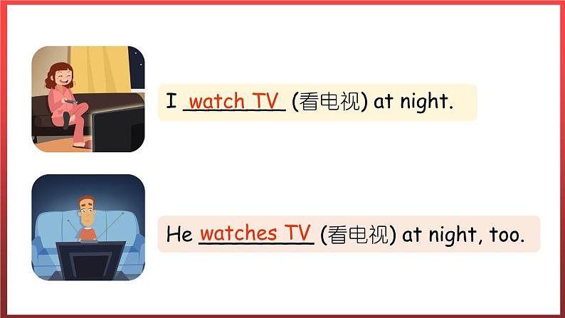 Unit4 partB Let 's learn & Listen, match and say(课件)人教PEP版英语六年级上册第5页