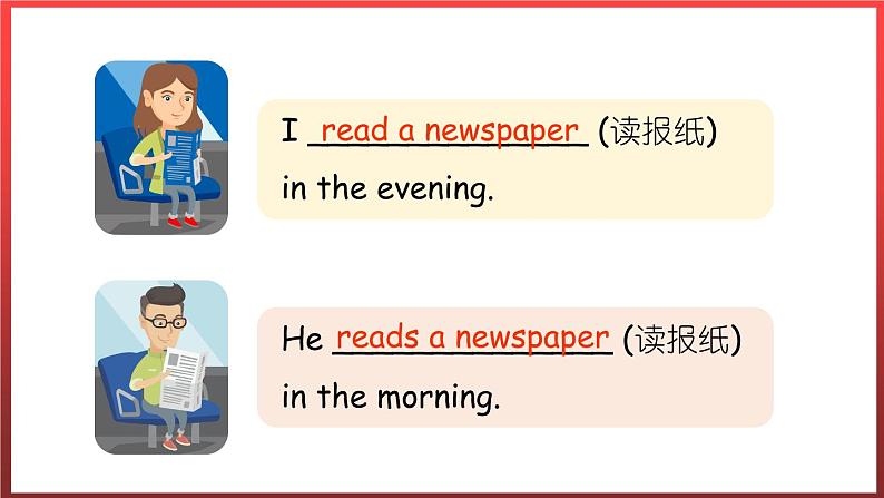 Unit4 partB Let 's learn & Listen, match and say(课件)人教PEP版英语六年级上册第6页