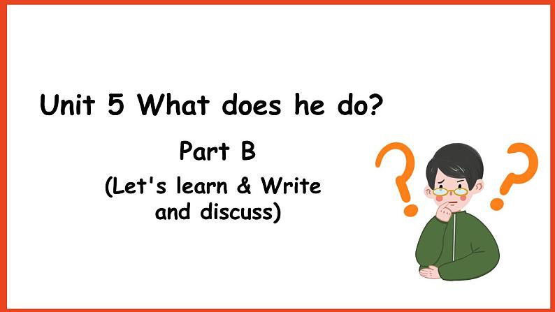 Unit5 partB Let 's learn & Write and discuss(课件)人教PEP版英语六年级上册第1页