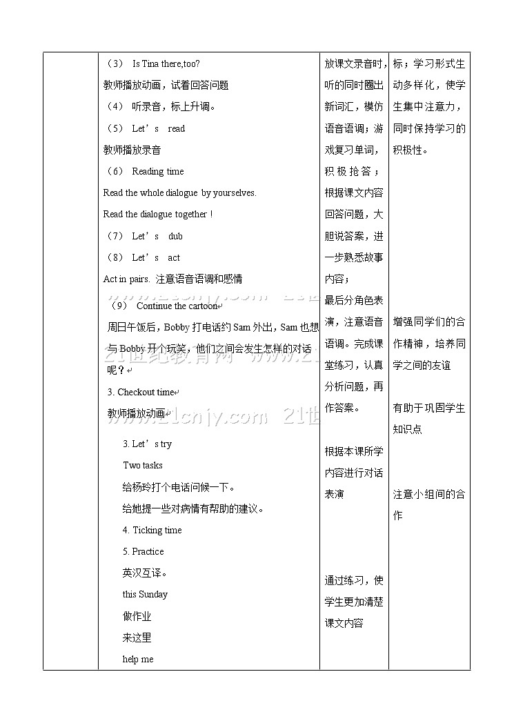 牛津译林版英语四年级下册 Unit 8 How are you 第三课时(课件+教案+练习)02