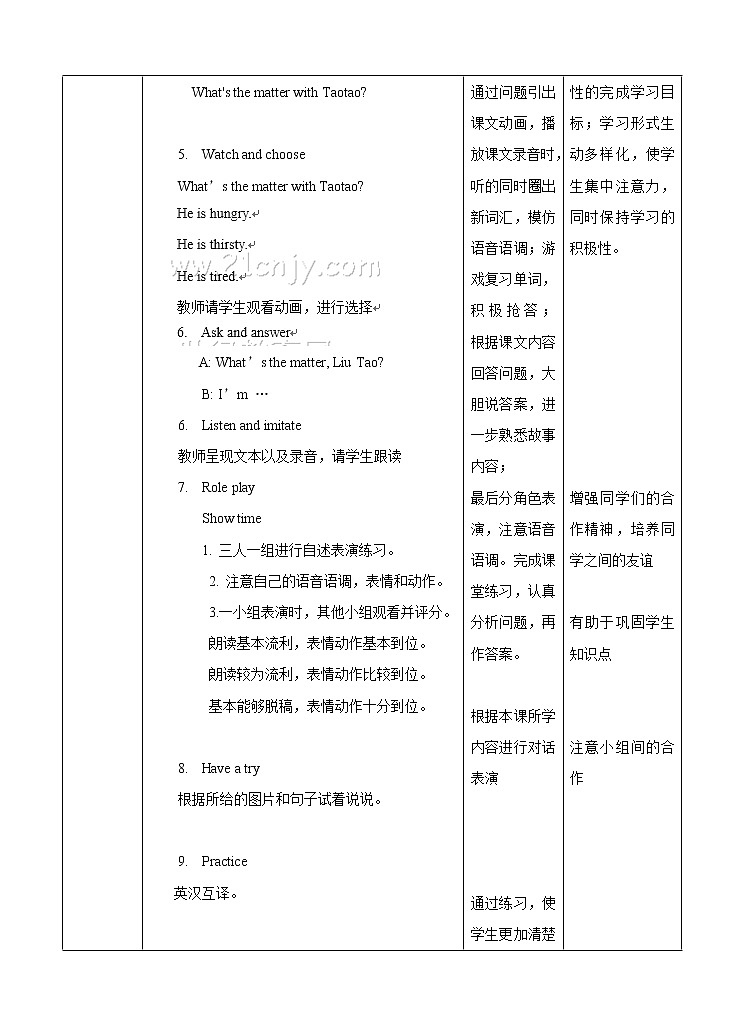 牛津译林版英语四年级下册 Unit 7 What’s the matter 课件 第一课时(课件+教案+练习)02