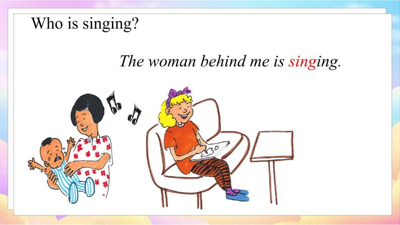 冀教版英语5下 Lesson 3 Who Is Singing？ PPT课件+教案04