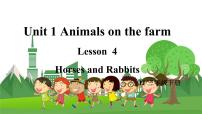 英语三年级下册Lesson 4 Horses and Rabbits说课ppt课件