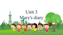 外研剑桥版六年级下册Unit 3 mary's diary教学课件ppt