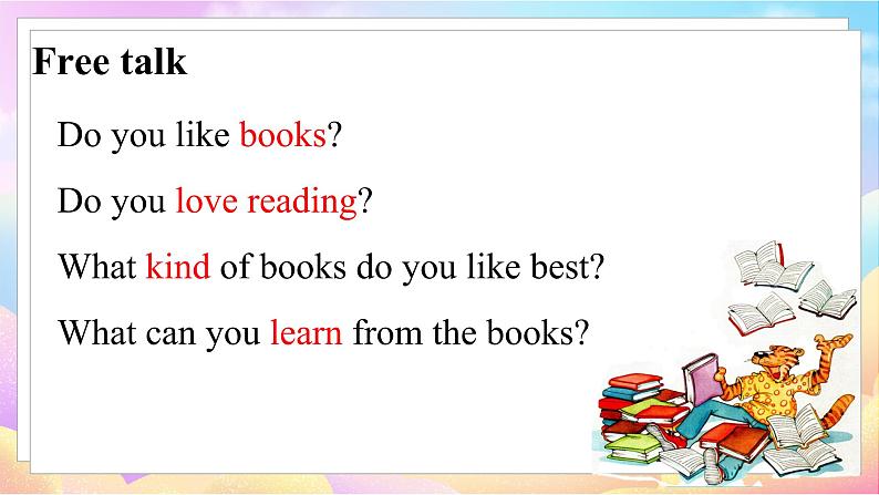 Unit 5 I love reading 第1课时 Part1-2b第4页