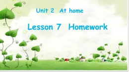 冀教版（三起）英语四上Unit2 Lesson7 Homework 课件