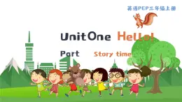 英语PEP版 三年级上册 Unit 1 Lesson7 Part C Story time PPT课件