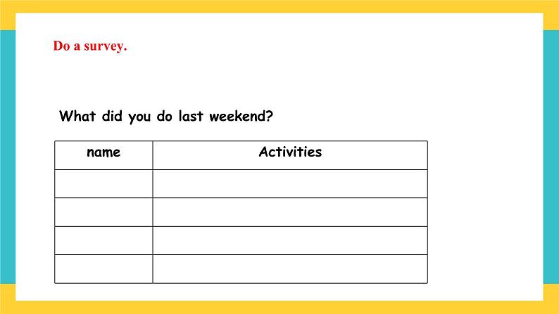 Unit 4 Last Weekend lesson3课件第3页
