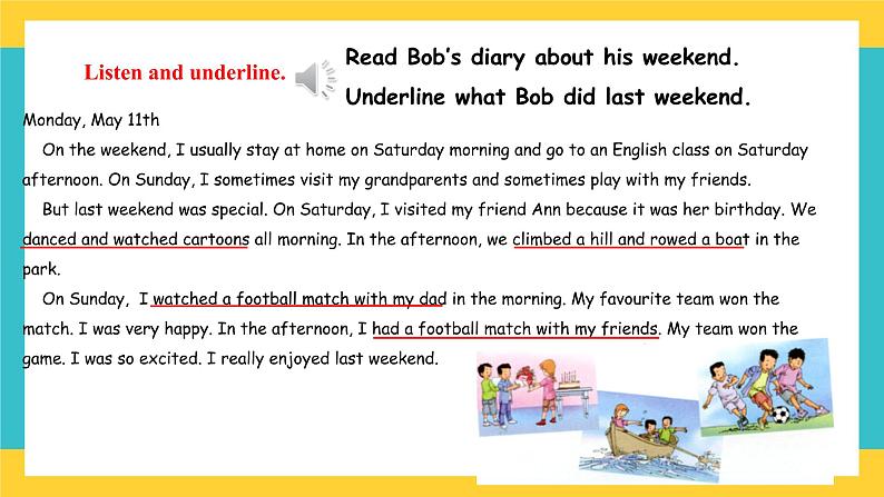 Unit 4 Last Weekend lesson3课件第7页