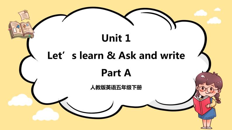 Unit 1 My day Part A  let's learn 课件+教案+素材01
