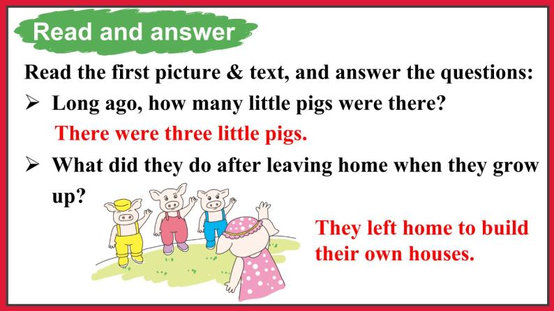 Reading for Fun Three Little Pigs （课件+素材）冀教版（三起）英语五年级下册04