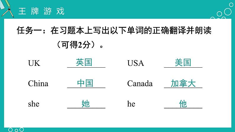 五下 Unit 1 Welcome back to school!复习课件07