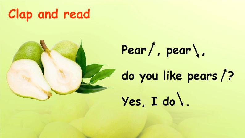 Unit5 Do you like pears A let's learn 课件+教案+同步练习06