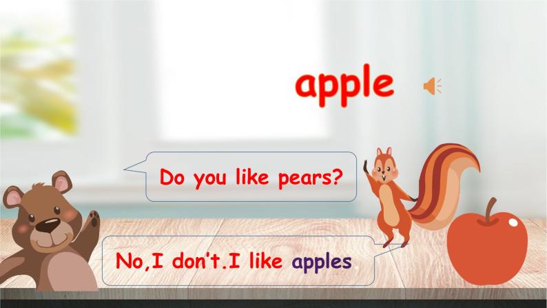 Unit5 Do you like pears A let's learn 课件+教案+同步练习07