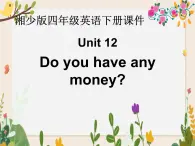 Unit 12《Do you have any money》课件