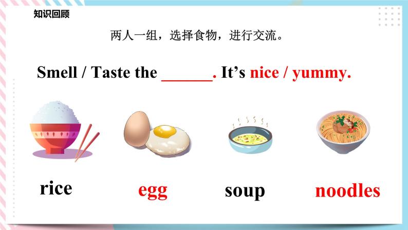 Module 1 Unit 3 Taste and smell-Period 2 Let's act课件+教案+练习06