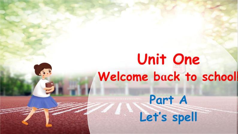 Unit 1 Welcome back to school Part A Let's spell课件+素材01