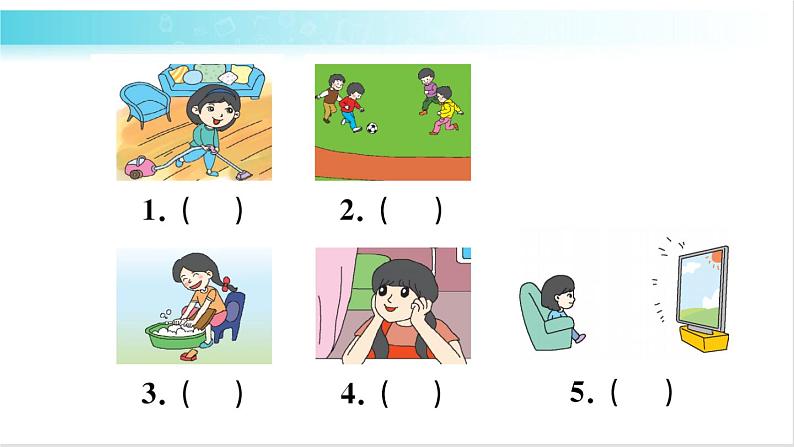 人教版(PEP)英语六年级下册 Part A 习题课件第4页
