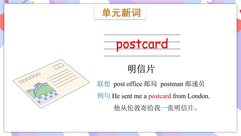 Module 10 Unit 1 I’ll send you a postcard课件03