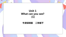 Unit 1 What can you see 第一課時 課件+教案+練習(xí)