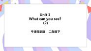 小学英语新版-牛津上海版二年级下册Unit 1 What can you see?一等奖习题ppt课件