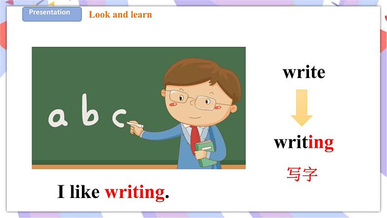 Unit 4 Things I like doing 第一课时 Let's talk&Learn 课件+教案+练习05