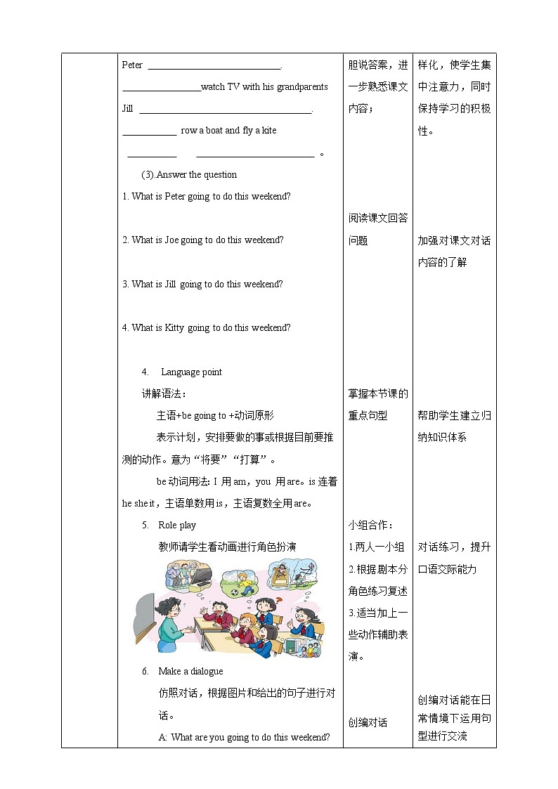 Unit 5 At the weekend 第一课时 课件+教案+练习02
