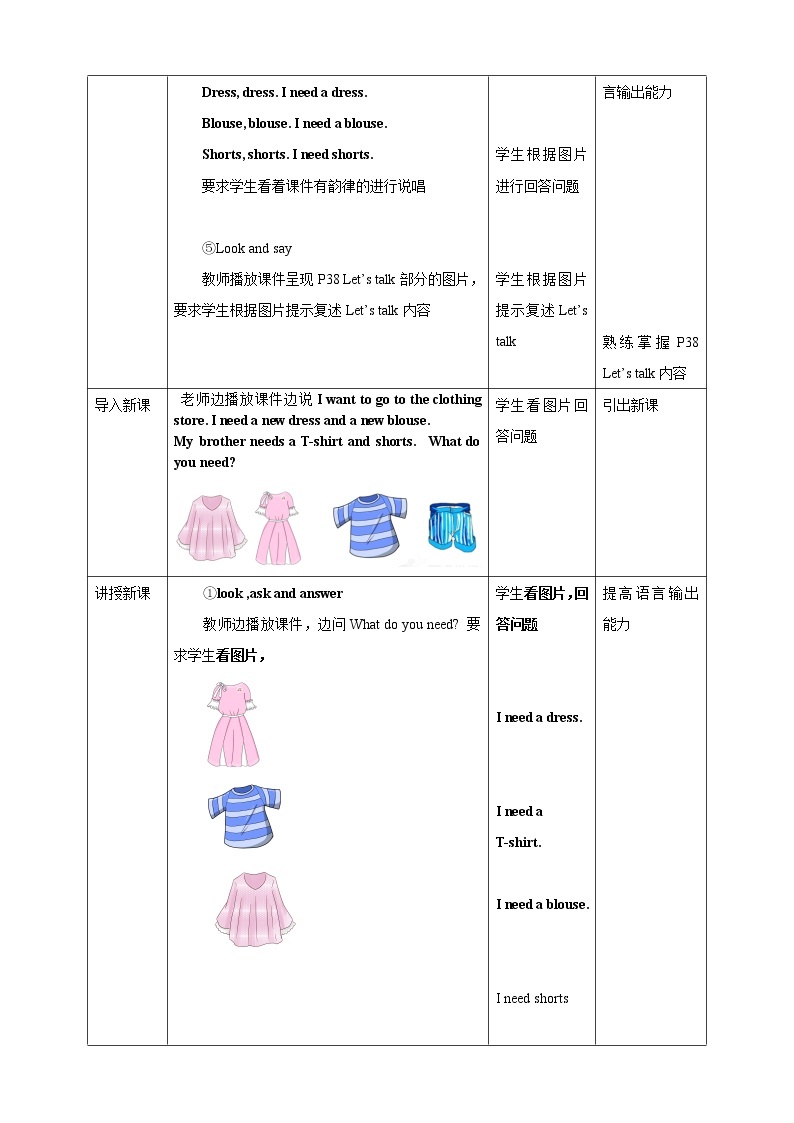Module 3 Unit 9 Clothes-Period 2 Ask and answer课件+教案+练习02