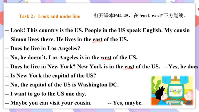 Module 8 Unit 1 He lives in the east of the US 课件+教案+习题04