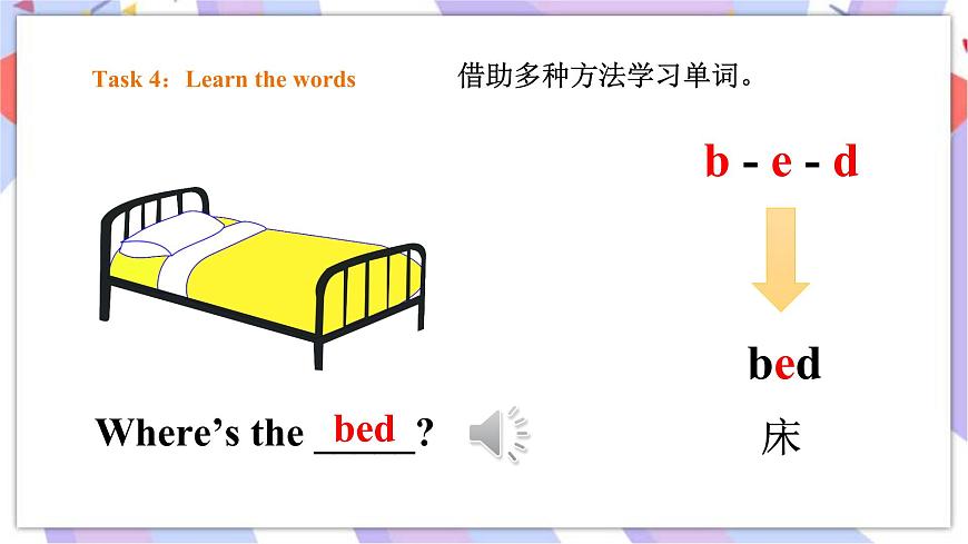 Module 2 Unit 2 The toy car is under the bed 課件第6頁