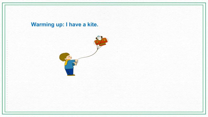 科普版小学英语三年级下册 Lesson 9 I have a kite（第1课时） 课件03