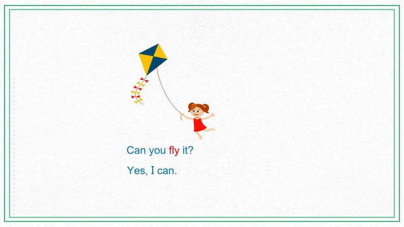 科普版小学英语三年级下册 Lesson 9 I have a kite（第1课时） 课件06