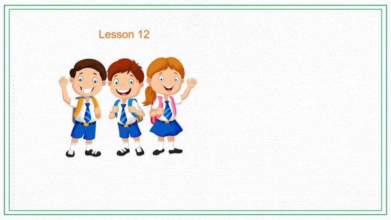 科普版小学英语三年级下册 Lesson 12  Revision 第2课时 句子复习 课件02