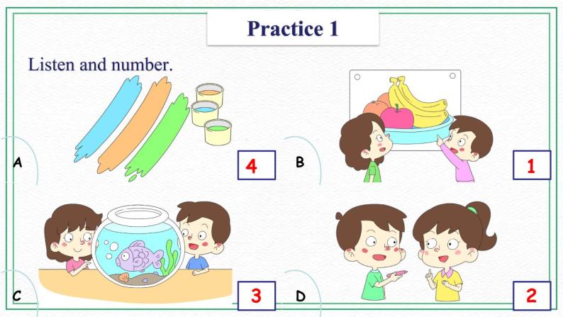 Unit 2 Colors Practices & Song & Activities 课件02