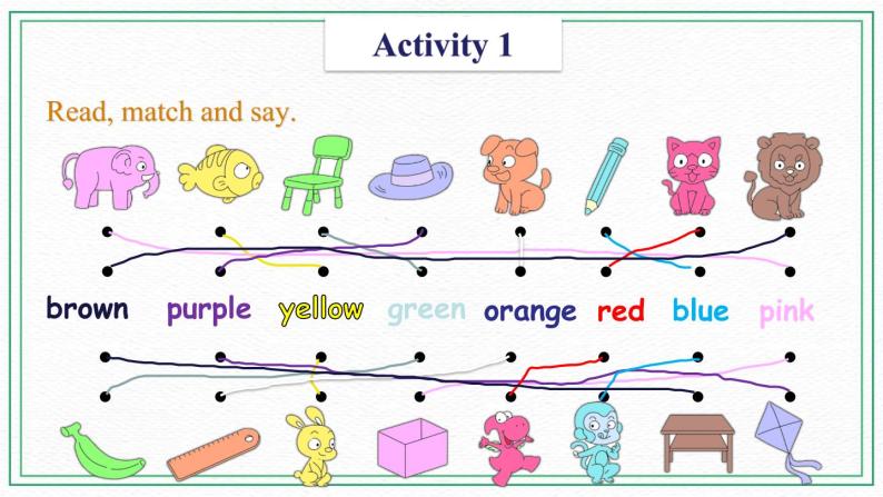 Unit 2 Colors Practices & Song & Activities 课件07