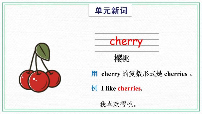 Unit 4 Fruit  Vocabulary & Target 课件03